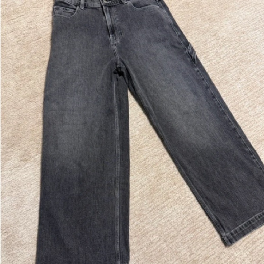 Men's Black Wide-Leg Jeans